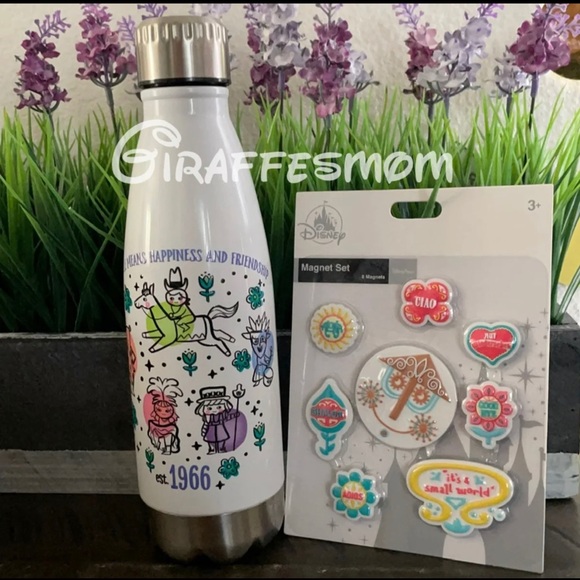 Disney It's a Small World 55th Water Bottle - Picture 1 of 2